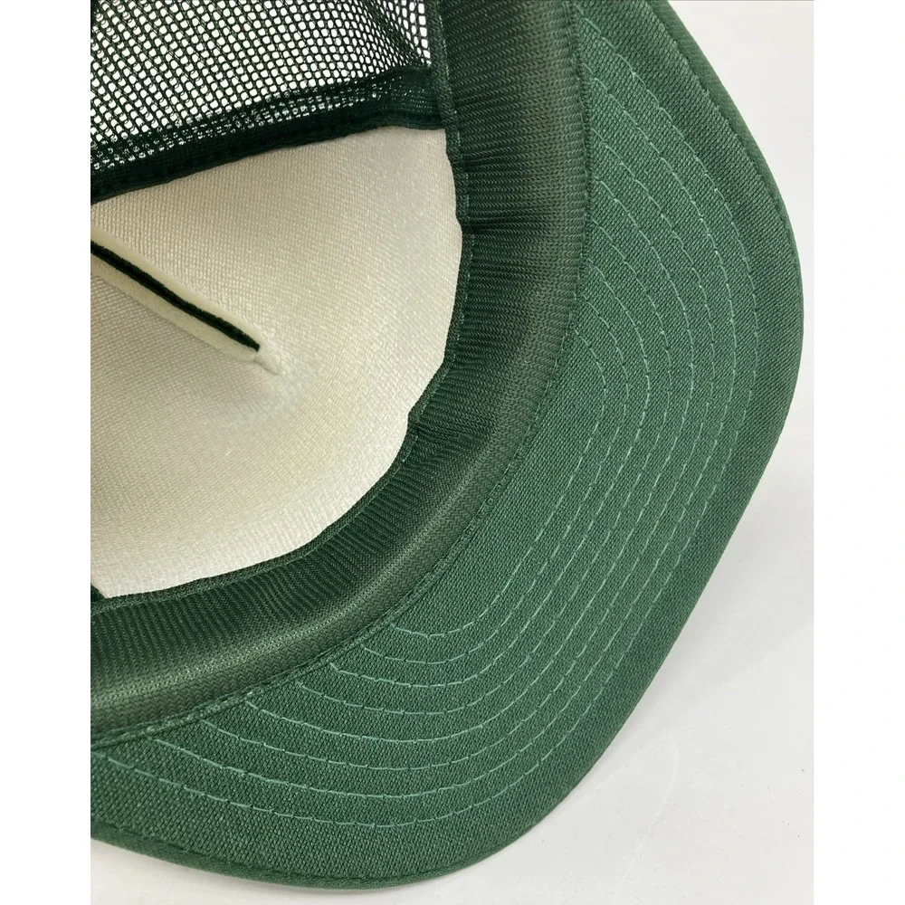 Vintage 80s‎ Olympic National Park 50th Anniversary Green Mesh Snapback Hat Elk